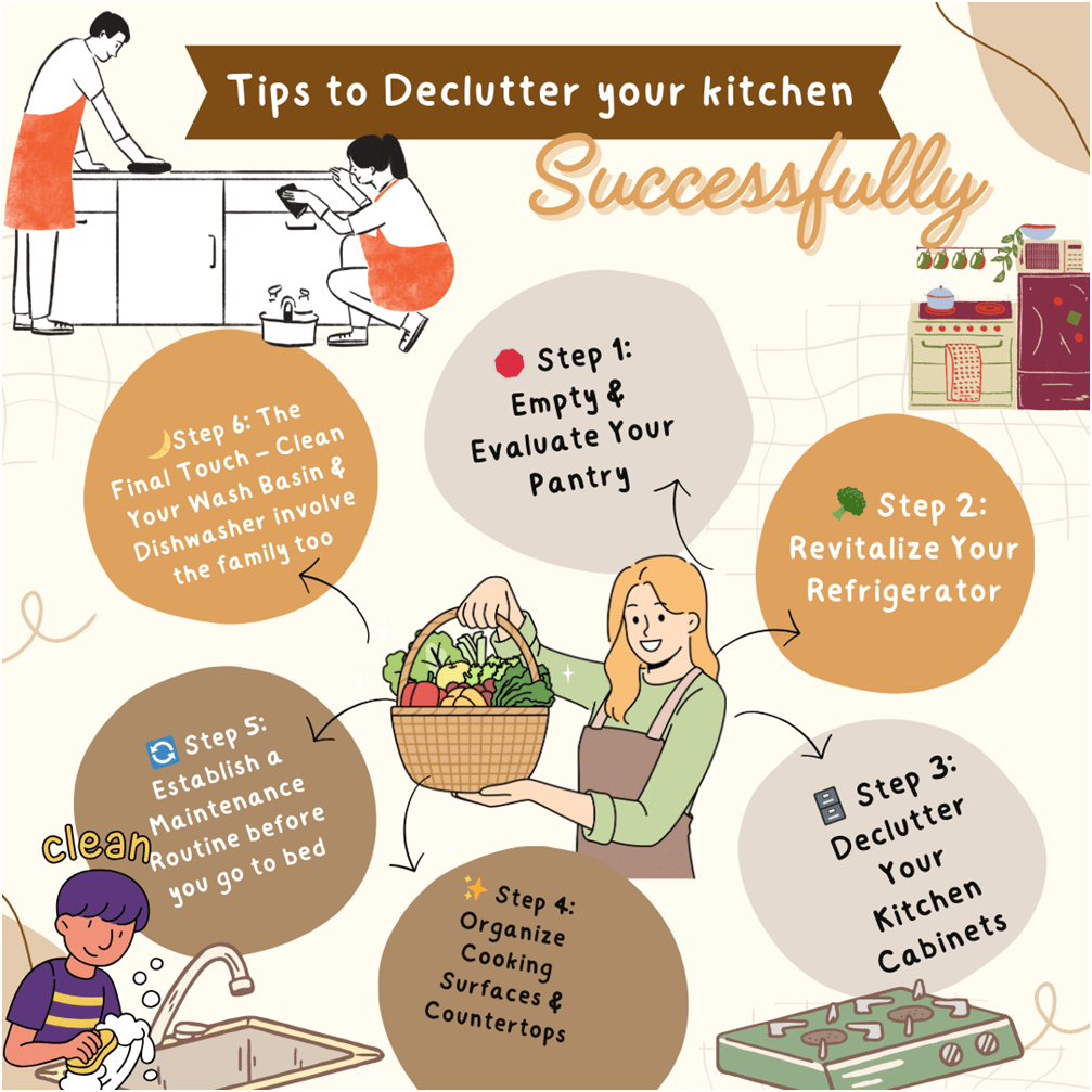 Tips to Declutter your kitchen Successfully